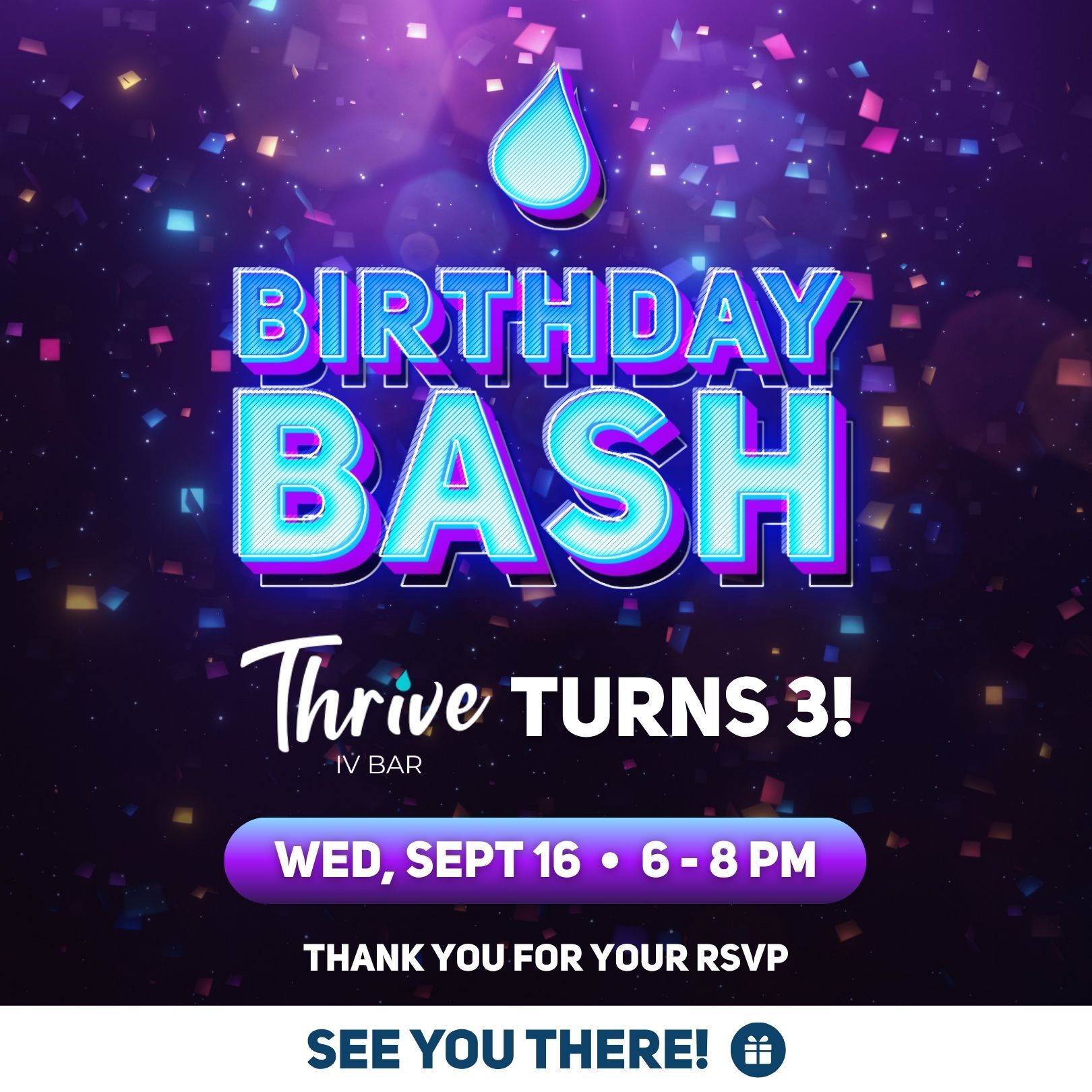Thrive IV Bar - Anniversary RSVP